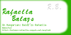 rafaella balazs business card